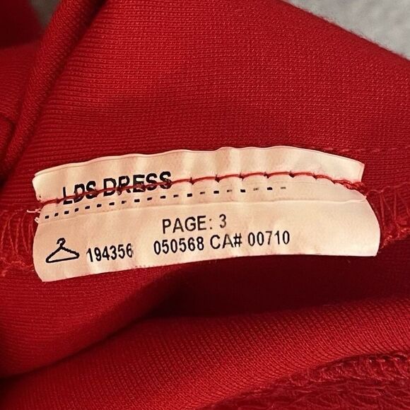 Joseph Ribkoff Tulip Sleeve Dress Womens 4 Bright Red Sheath Professional Career - Picture 7 of 10